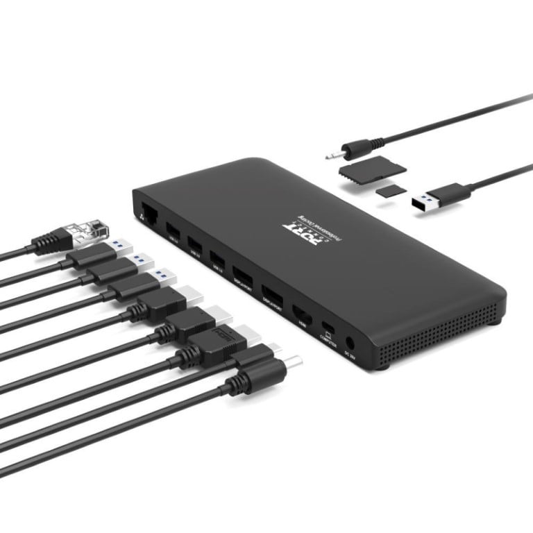 Station d'accueil USB-C/11 ports/100W/Noir - Port - 0