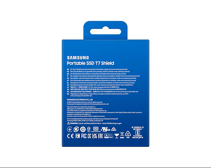 Samsung T7 SHIELD 1To Black (MU-PE1T0S/EU) - Achat / Vente Disque SSD externe sur Cybertek.fr - 8