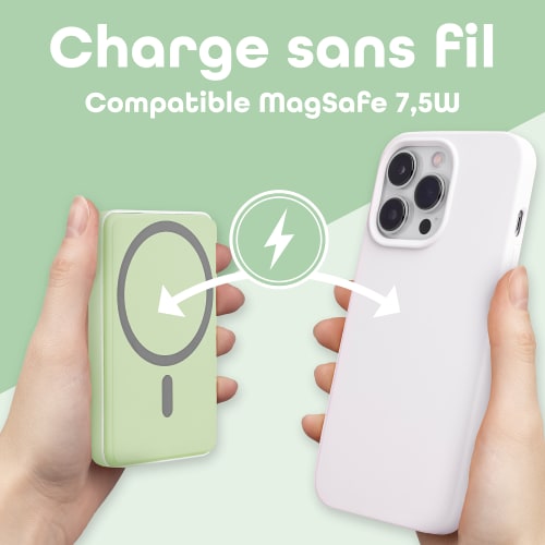 T'nB Powerbank USB-C - 5000 mAh - 20W - Vert (PBUMAG5GR) - Achat / Vente Batterie Externe  sur Cybertek.fr - 3