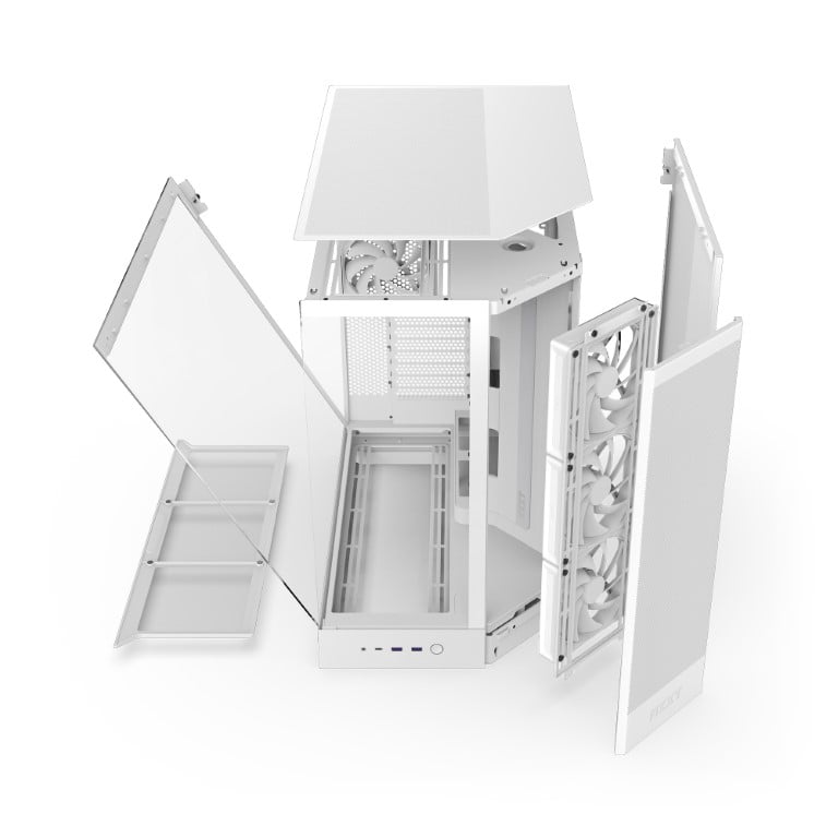 NZXT H9 Flow Blanc Blanc - Boîtier PC NZXT - Cybertek.fr - 3