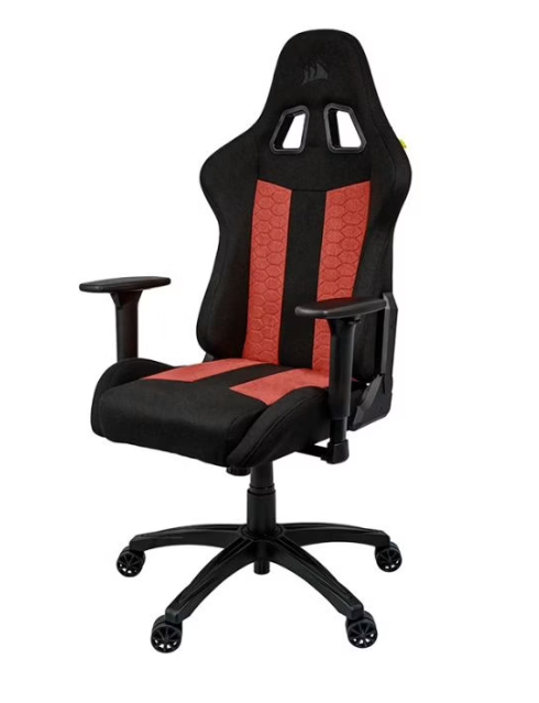 Corsair TC100 RELAXED Fabric Tissu/Charbon/Rouge/2D Rouge - Siège PC - 2