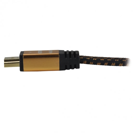 Câble HDMI 2.0 Highspeed+Eth. tressé mâle/mâle-3m - 1