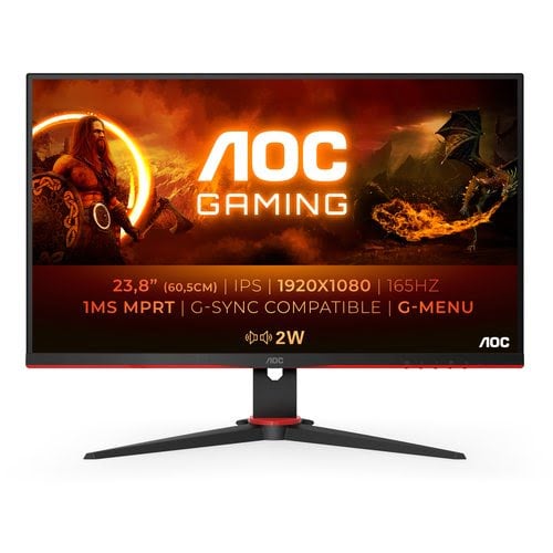 AOC 24 pouces  24G2SPU/BK-TBE - Ecran PC AOC - Cybertek.fr - 0