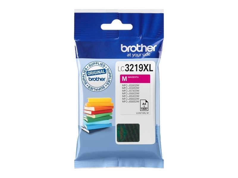 Cartouche Magenta XL 1500 pages - LC3219XLM pour imprimante Jet d'encre Brother - 1