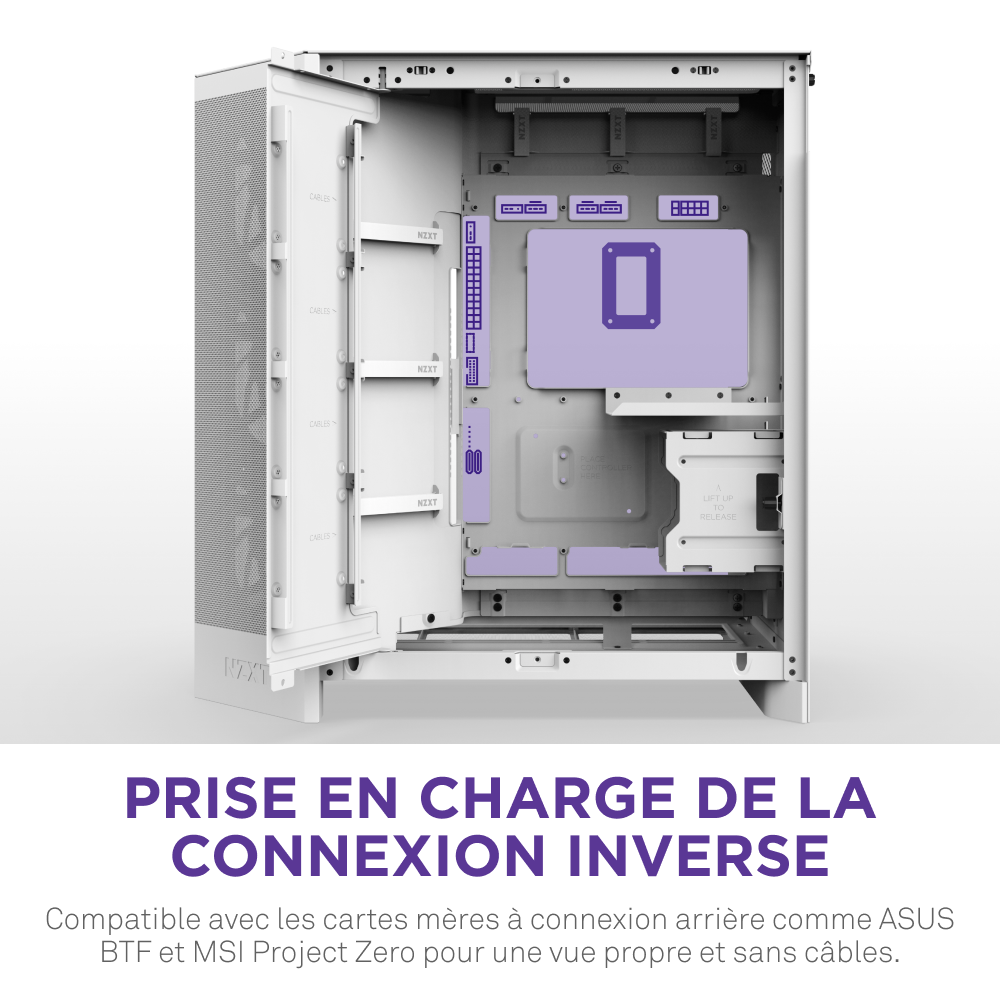 NZXT H9 Flow RGB Blanc Blanc - Boîtier PC NZXT - Cybertek.fr - 11
