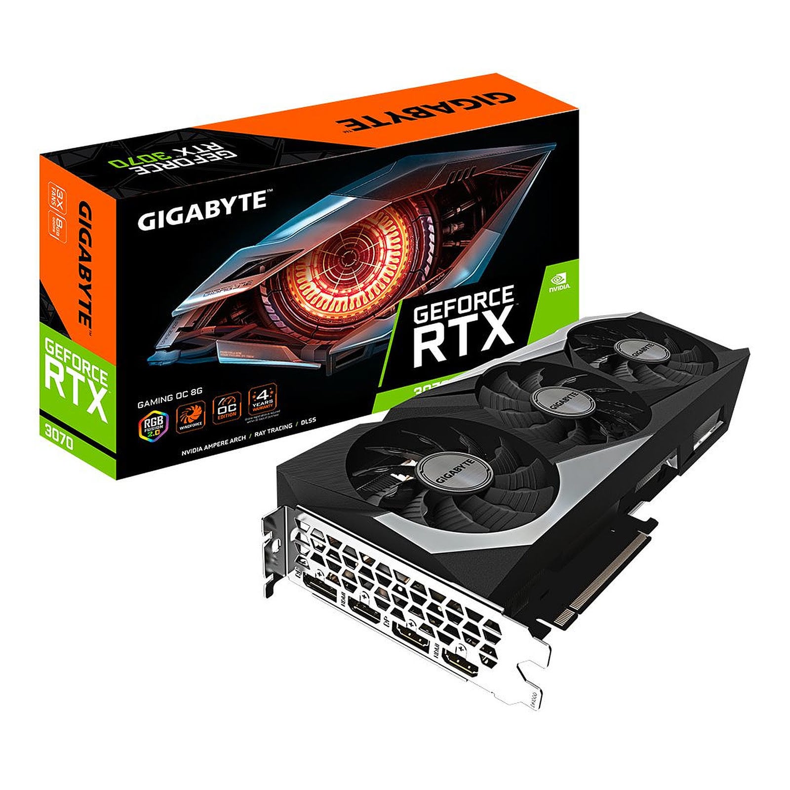 Gigabyte RTX 3070 GAMING OC 8G LHR  - Carte graphique Gigabyte - 0