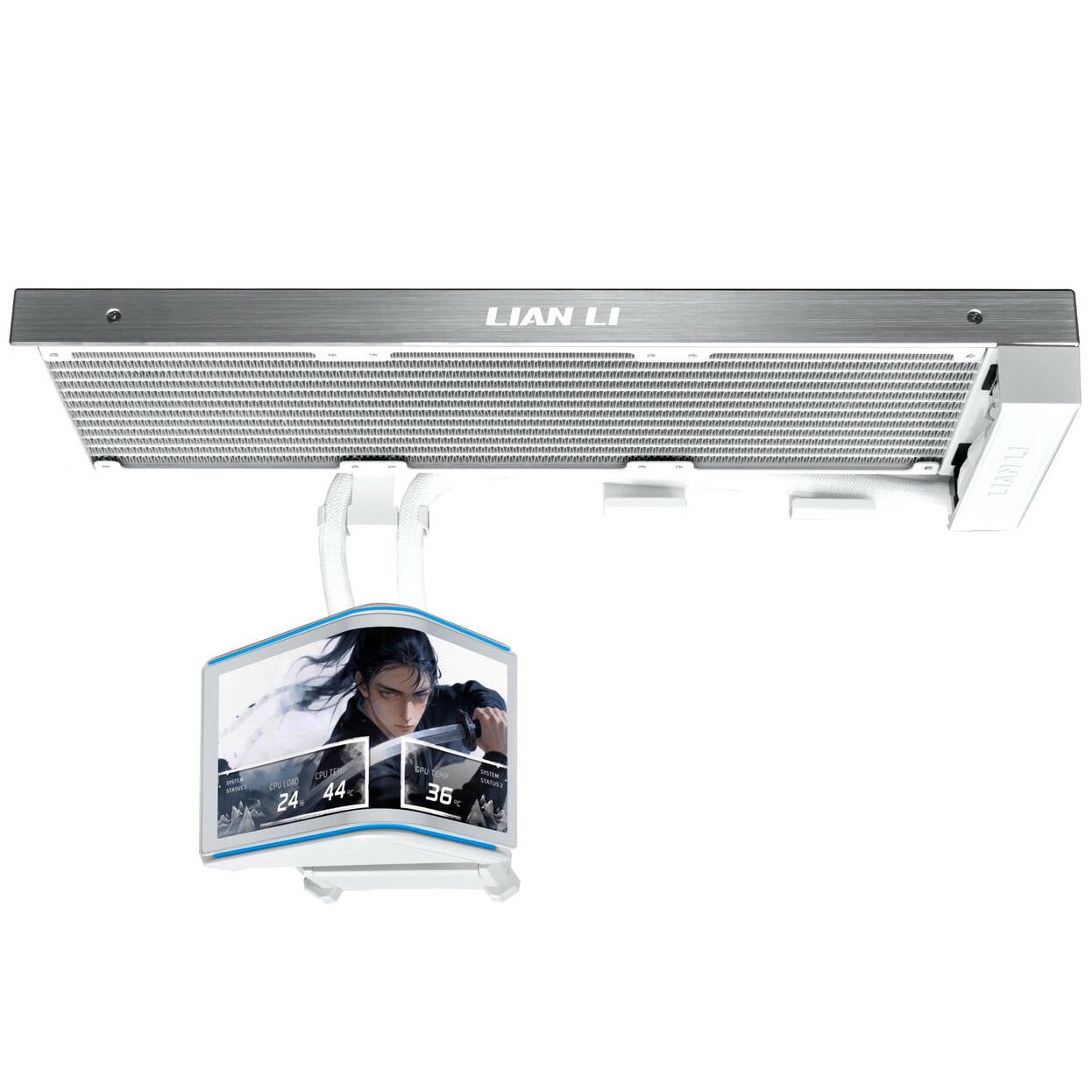 Lian-Li HydroShift II OLED Curved 360 Fanless AiO Blanc - Watercooling - 2
