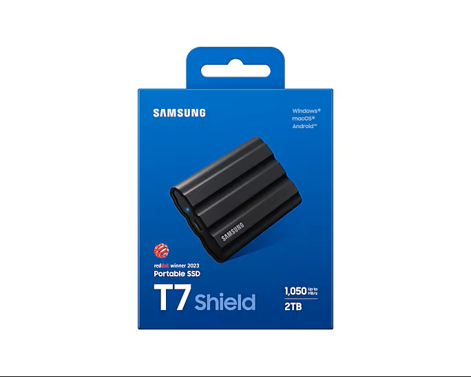Samsung T7 SHIELD 2To Black (MU-PE2T0S/EU) - Achat / Vente Disque SSD externe sur Cybertek.fr - 7