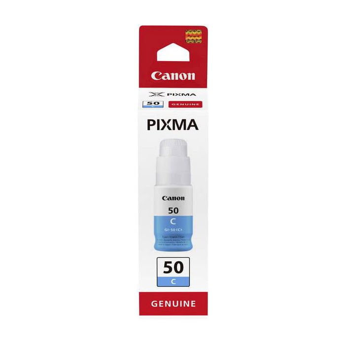 Bouteille d'encre Cyan GI-50 C - 3403C001 pour imprimante Jet d'encre Canon - 0