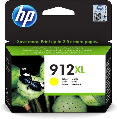 Cartouche 912XL - Jaune - 3YL83AEBGX pour imprimante  HP - 0