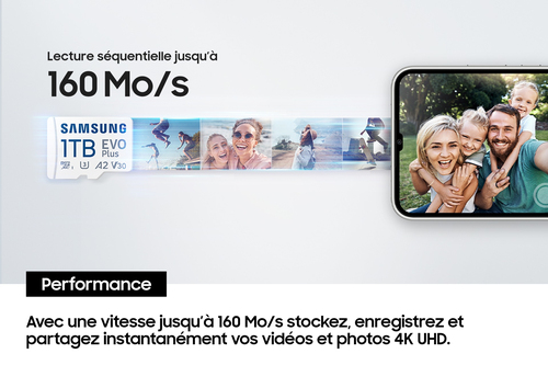 Samsung Micro SDXC 1To Class 10 A2 V30 - Carte mémoire Samsung - 6