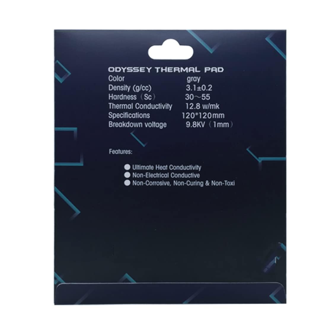 Pad Thermique 12,8 W/MK - 120x120x3mm - Compatible B091BQV5KX - 2