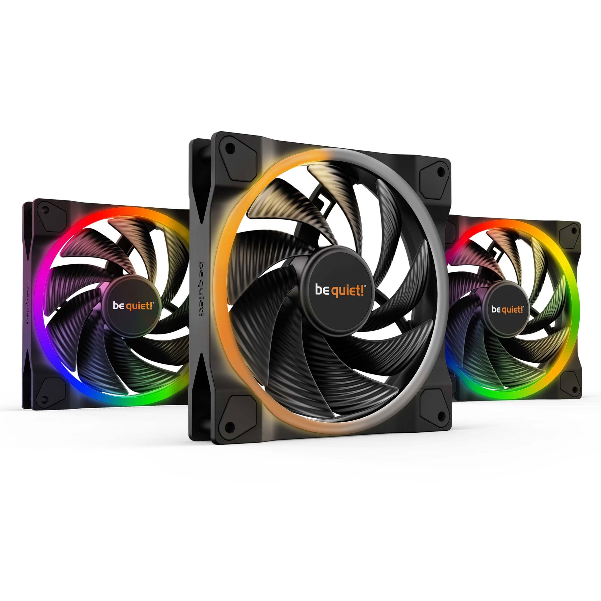 be quiet! Light Wings 140mm PWM ARGB High Speed Kit x3 BL079 - Ventilateur boîtier - 0