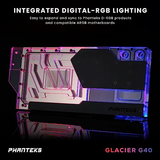 Phanteks Glacier G40 Waterblock pour RTX 4090 Gigabyte (PH-GB4090GB_BK01_BP) - Achat / Vente Accessoires watercooling sur Cybertek.fr - 3