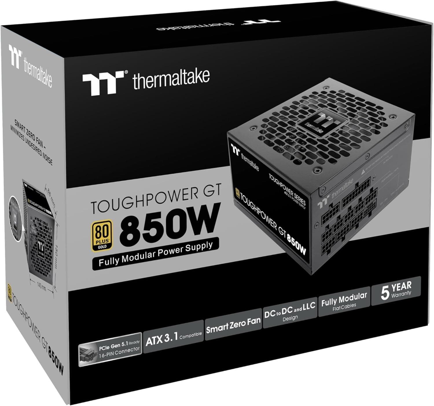 Thermaltake 80+ Gold (3.1 850W) - Alimentation Thermaltake - 5