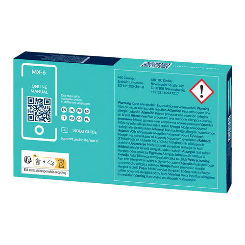 MX-6 Pâte Thermique avec nettoyant - 4g - ARCTIC ACTCP00084A - 2