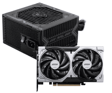 Kit Upgrade PC MSI RTX 5060 8G VENTUS 2X OC + MAG A650BN Noir Cybertek