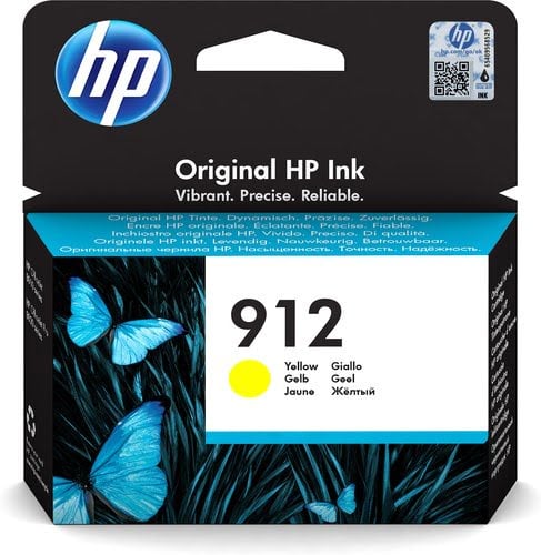 Cartouche 912 - Jaune - 3YL79AEBGX pour imprimante  HP - 0
