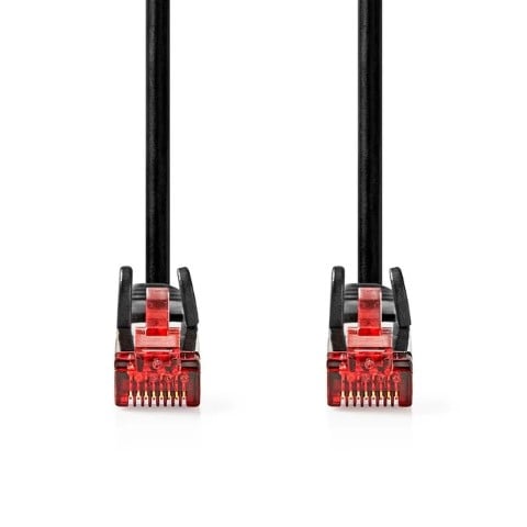 Câble RJ45 Cat6 U/UTP - 5m - Noir - Connectique réseau - 1
