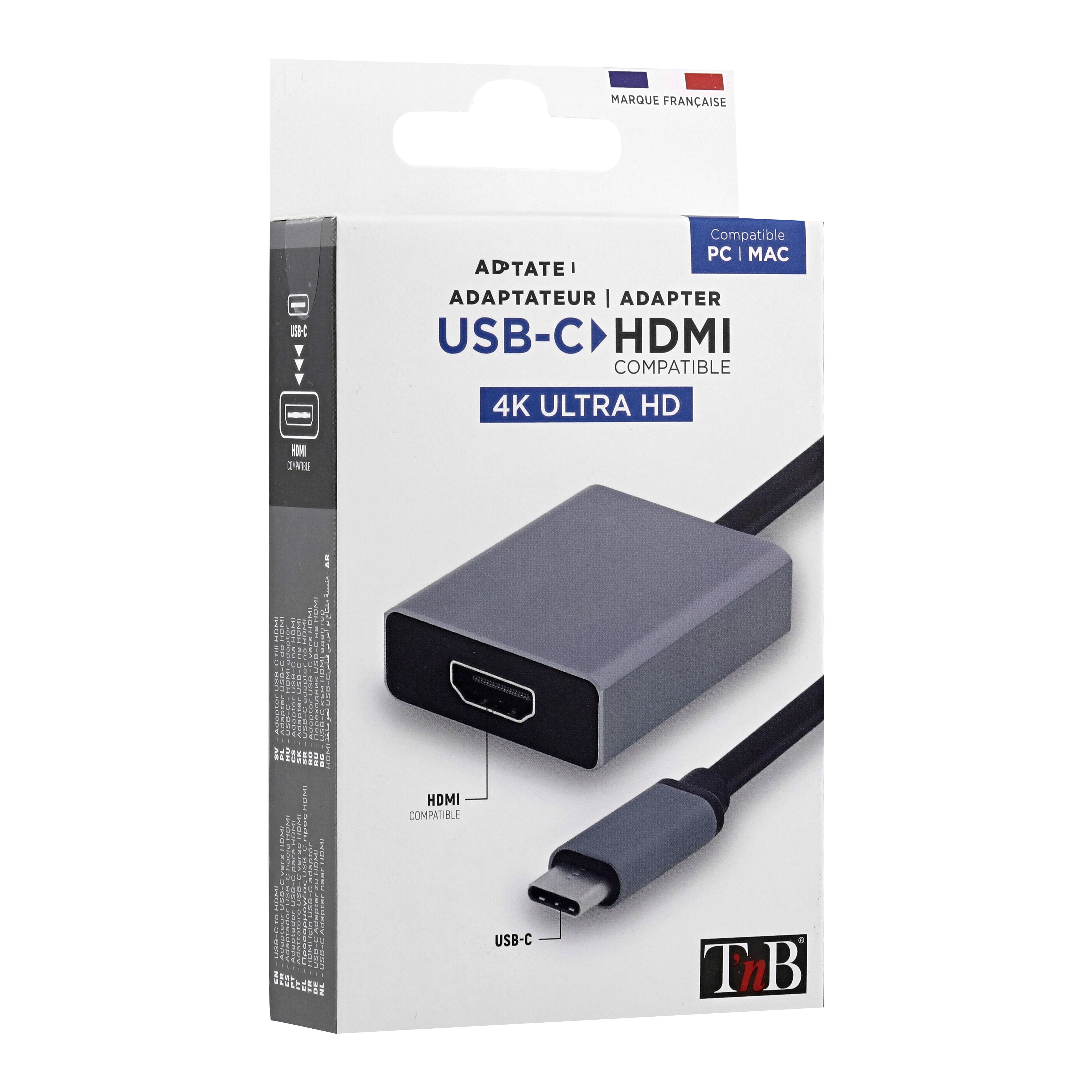 Adaptateur USB-C vers HDMI - Connectique TV/Hifi/Video - 0
