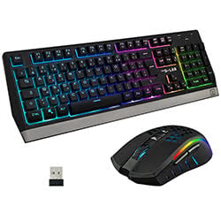 Pack Clavier/Souris The G-LAB Combo Tungsten - Souris/clavier/sans fil/RGB Cybertek