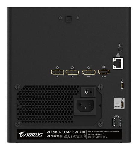 Gigabyte AORUS RTX 5090 AI BOX (GV-N5090IXEB-32GD) - Achat / Vente Carte graphique externe sur Cybertek.fr - 6