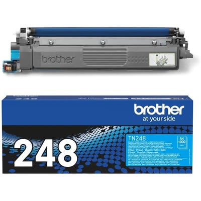 Toner TN-248C 1000 Pages Cyan pour imprimante Laser Brother - 0