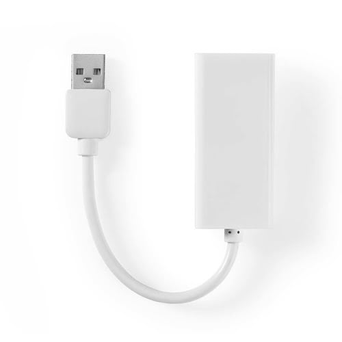 Adaptateur USB 2.0 vers RJ 45 - Blanc - Connectique TV/Hifi/Video - 1