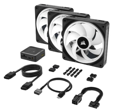 Corsair iCUE LINK QX120 RGB Starter Kit Noir# - Ventilateur boîtier - 6