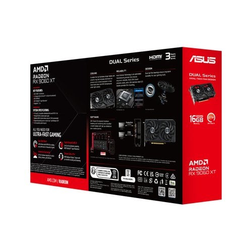 Asus Dual Radeon RX 9060 XT 16Go  - Carte graphique Asus - 13