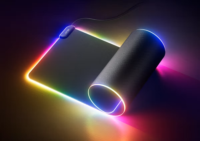 Hyte CNVS - RGB/Noir - Tapis de souris Hyte - Cybertek.fr - 3