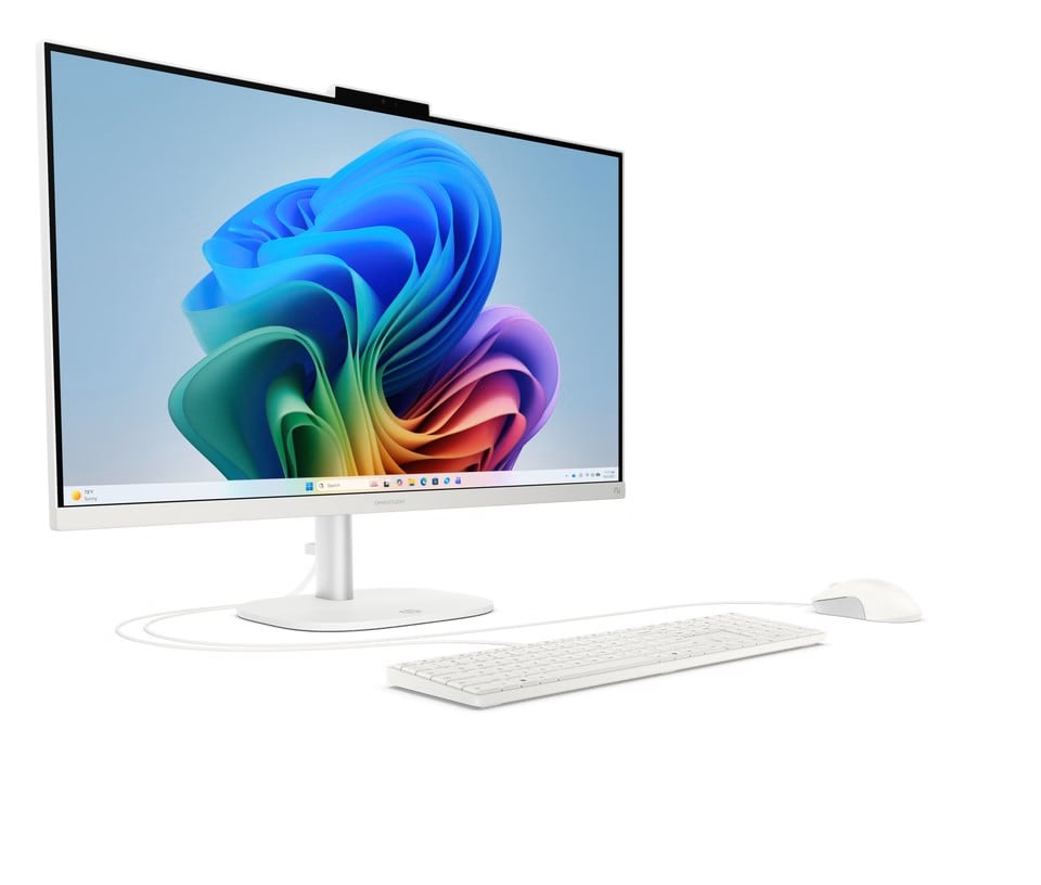 HP OmniStudio 27" FHD/RAI7 445/16Go/512Go/W11 Blanc - All-In-One PC/MAC - 1