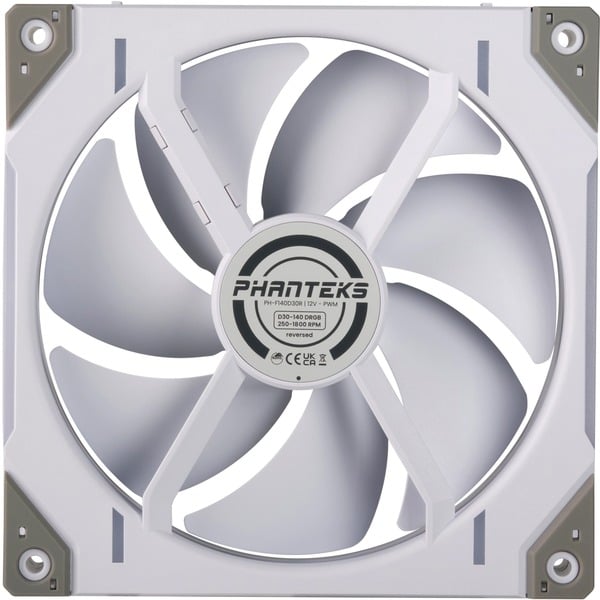Phanteks D30 Reverse White (Pack de 3x140 mm) D-RGB - Ventilateur boîtier - 1