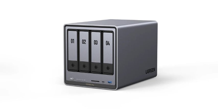 UGREEN DXP4800 Plus - 4 Baies avec 4 disques de 4To Red + - Serveur NAS - 4