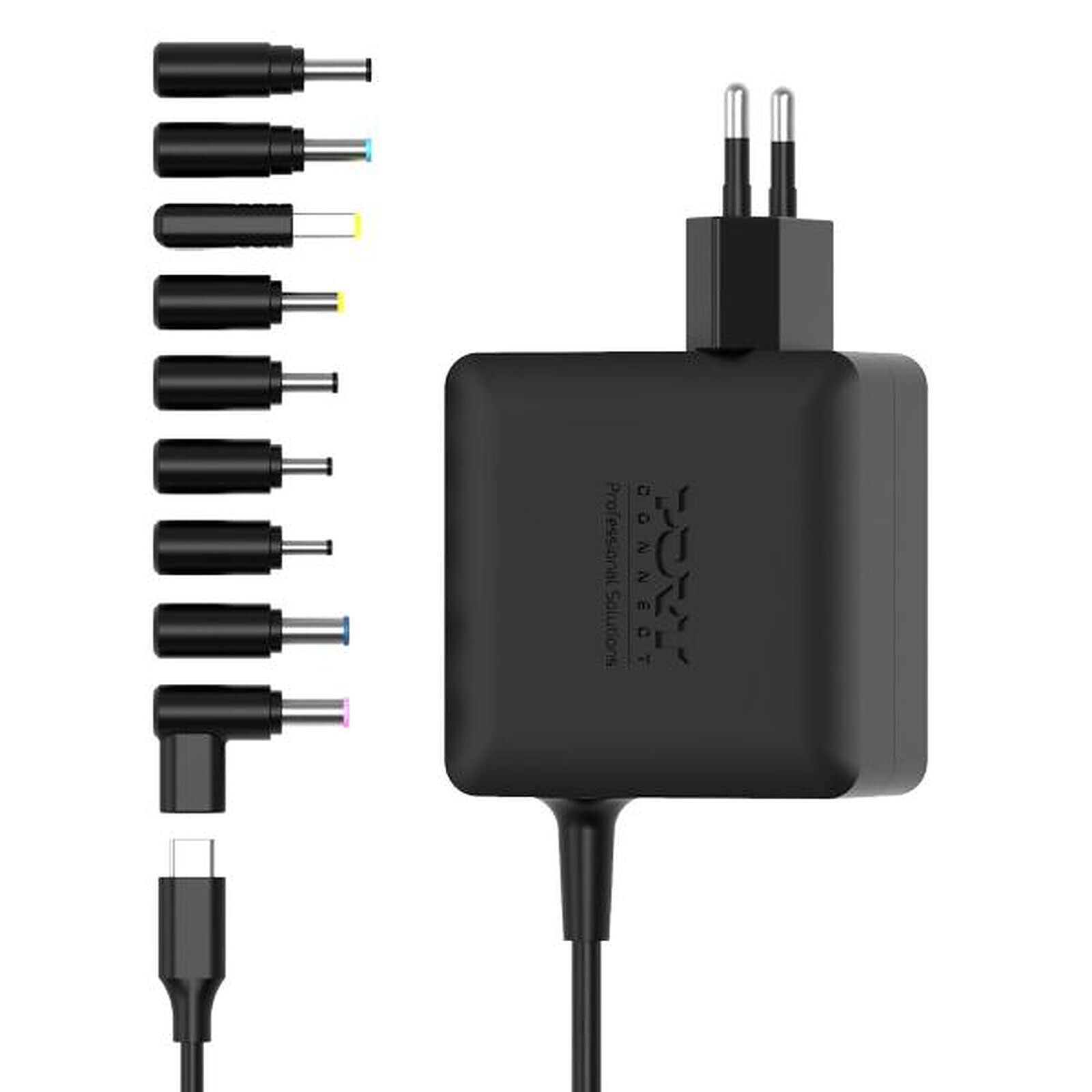 Port Alimentation secteur Universelle GaN 100W - USB-C - 9 embouts (904100UWEU) - Achat / Vente Chargeur sur Cybertek.fr - 0