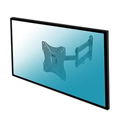 Accessoire écran Kimex International Support mural articulé 3 axes pour écran 23"-42" double bras Cybertek