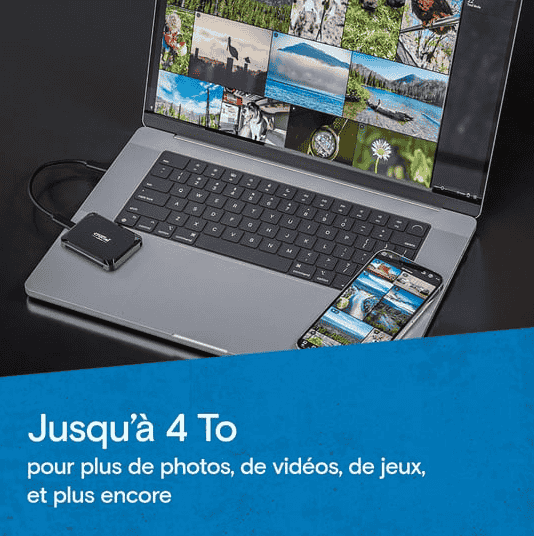 Crucial X9 2TB PORTABLE SSD - USB 3.2 Gen 2 (CT2000X9SSD9) - Achat / Vente Disque SSD externe sur Cybertek.fr - 4