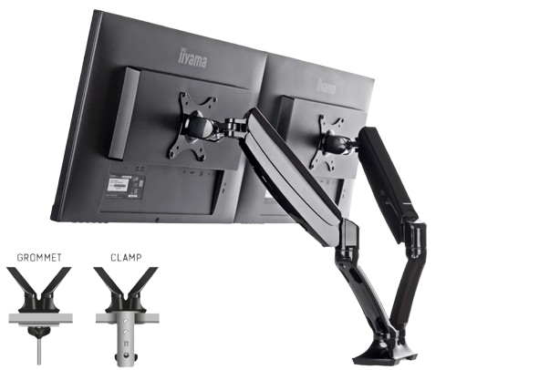DS3002C-B1 Bras pneumatique deux moniteurs 27" max - Accessoire écran - 9