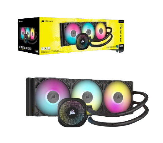 Corsair iCUE LINK TITAN - 360 RX RGB AIO/360mm - Noir# - Watercooling - 1