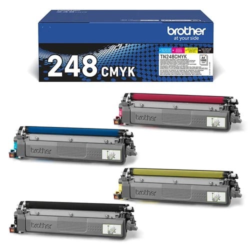 Imprimante multifonction Brother DCP-L3520CDWE Laser + Cartouche TN248 CMYK - 4