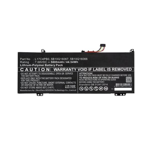 Batterie Li-Pol 7,68V 5800mAh - LEVO4782-B045Y2 pour Notebook - 0