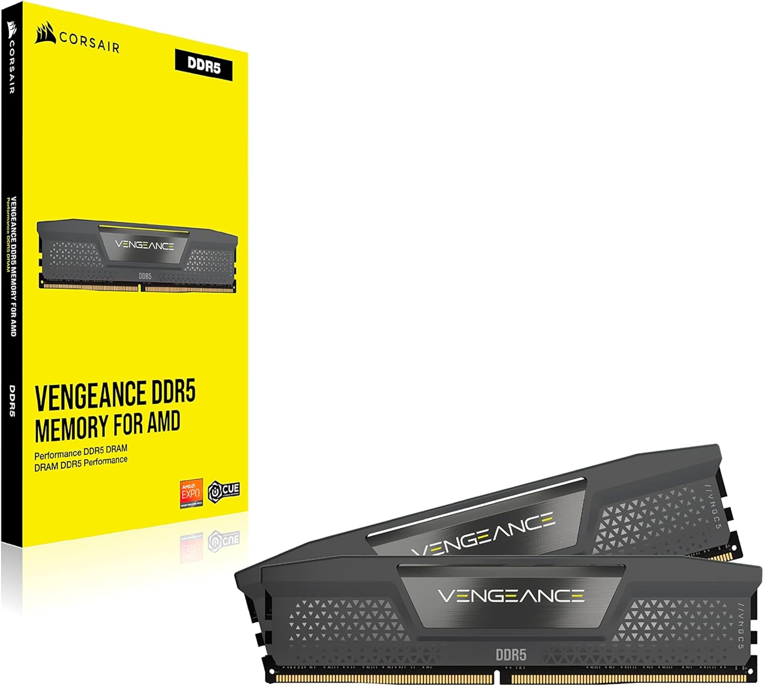 Corsair Vengeance 64Go (2x32Go) DDR5 6000MHz 30ms - Mémoire PC Corsair sur Cybertek.fr - 1