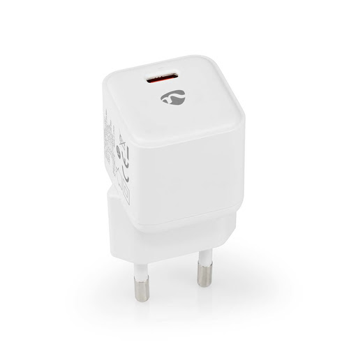 Nedis Chargeur mural 20W - 1 port USB-C - Blanc (WCMPD20W100WT) - Achat / Vente Chargeur sur Cybertek.fr - 0