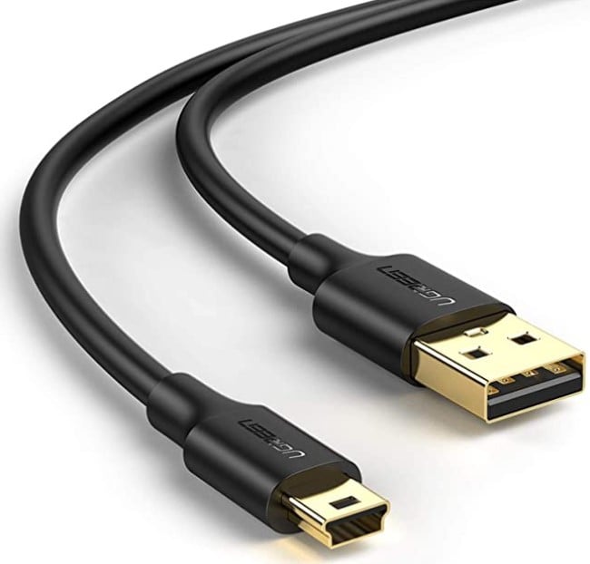Câble USB 2.0 vers Mini 5 Pin/1.5m/Noir - Connectique PC - 0