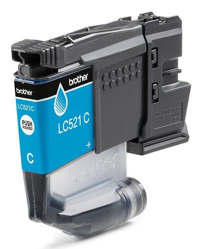 Cartouche d'encre LC521C - Cyan pour imprimante Jet d'encre Brother - 1