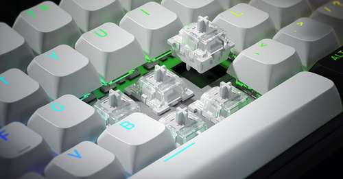 Hator Skyfall 80 TKL -Magnétique/Sans-Fil/RGB/Blanc/Noir - Clavier PC - 10