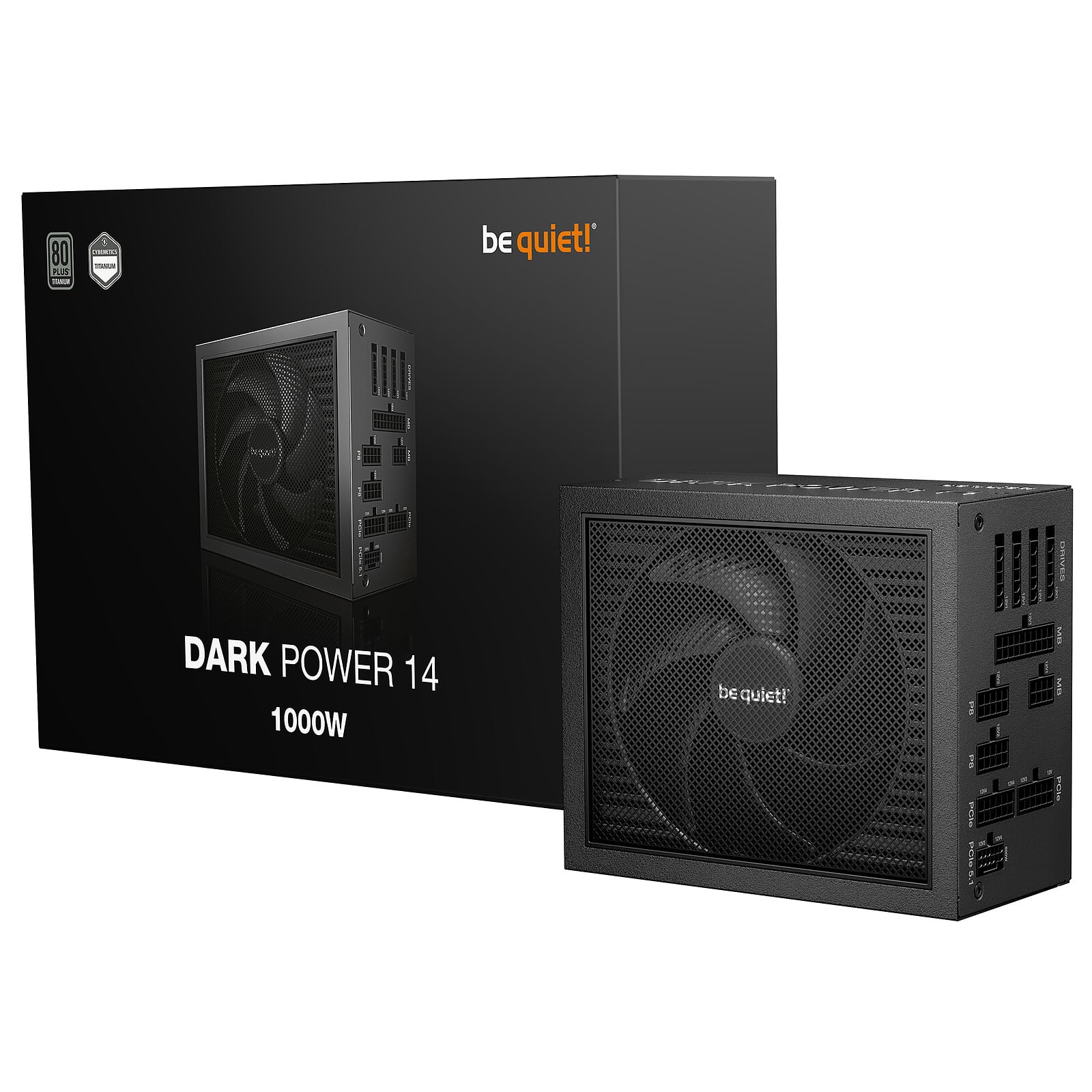 be quiet! ATX 1000W Dark Power 14 80+ Cybenetics Titanium (BP020EU) - Achat / Vente Alimentation sur Cybertek.fr - 0