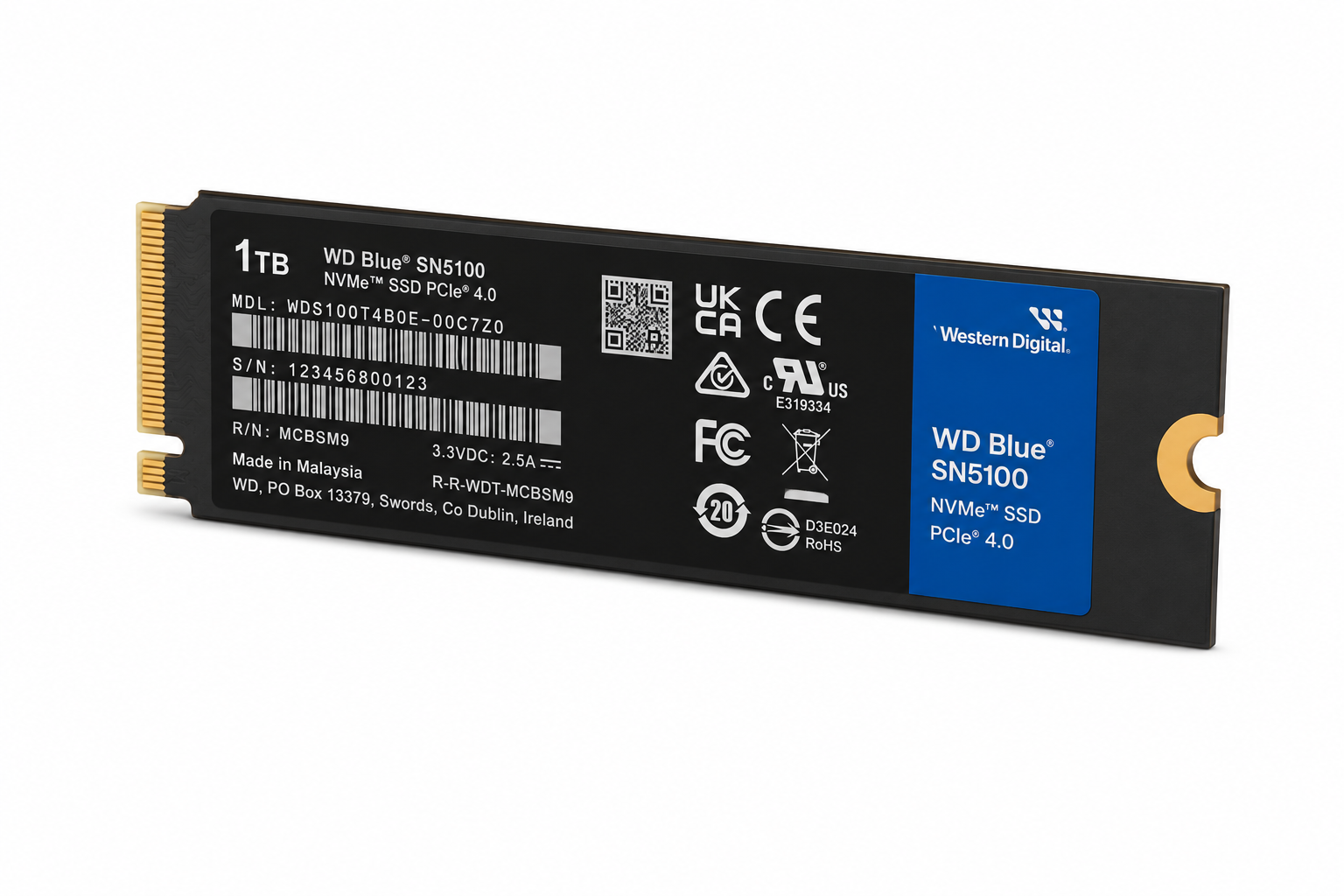 WD SN5100 Blue BULK#  M.2 - Disque SSD WD - Cybertek.fr - 3