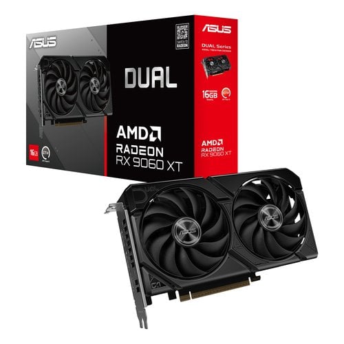 Asus Dual Radeon RX 9060 XT 16Go  - Carte graphique Asus - 12