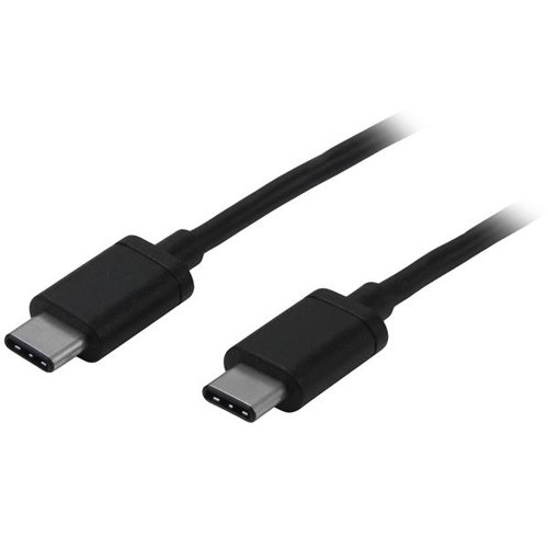 Câble USB-C 2.0 mâle/mâle - 2m - Noir - Connectique PC - 0